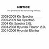 Kugel Front Wheel Bearing Pair For Hyundai Elantra Kia Spectra Tiburon Spectra5 K70-100516